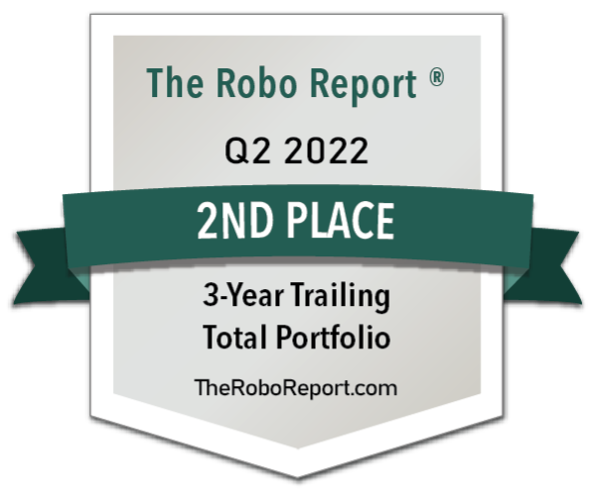 The Robo Report - Q2 2022 - 2ND PLACE - 3-Year Trailing Total Portfolio